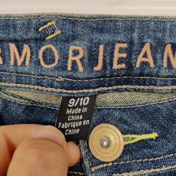 Armor Jeans Women's Flare Jeans Size 9 / 10 Blue Cotton Casual Outerwear Daily - Picture 3 of 13